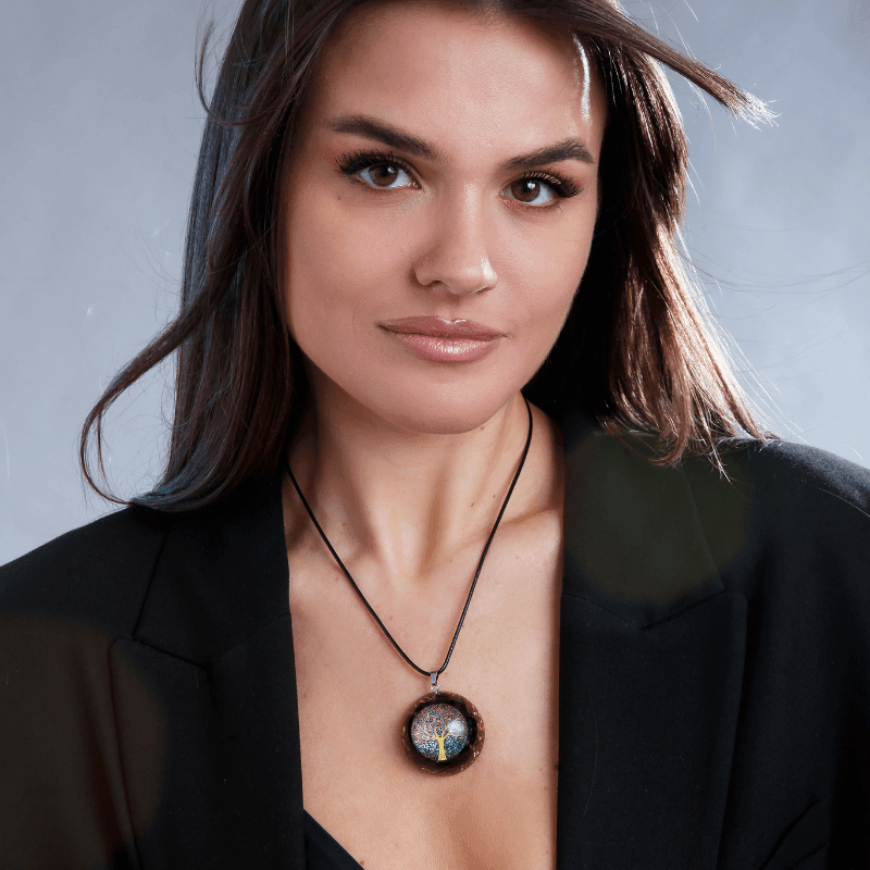 Collana in Ossidiana con Albero della Vita