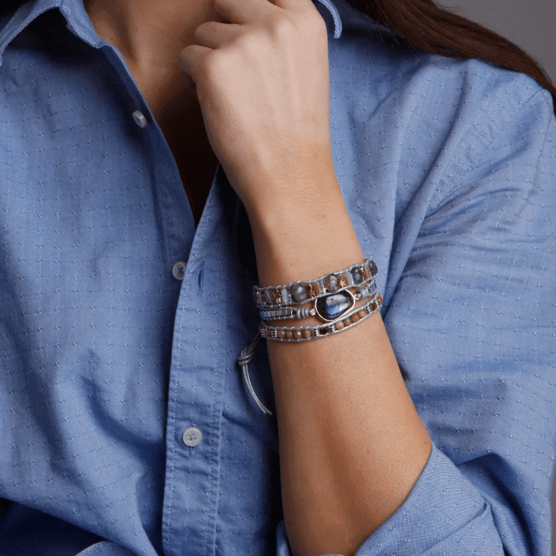 Bracciale di Labradorite "Mistico Cammino di Trasformazione"