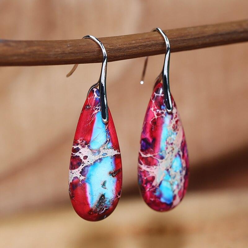 Orecchini "Guaritore Supremo" in Diaspro Imperiale