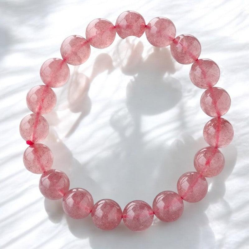 Bracciale di Guarigione in Quarzo Fragola