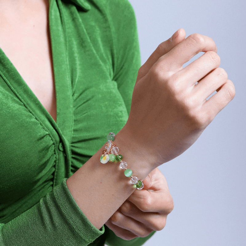 Bracciale "Bagliore di Fortuna" con Occhio di Gatto