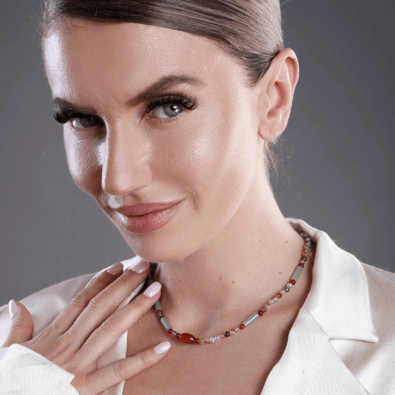 Collana in Avventurina e Agata “Rinascita Energetica”