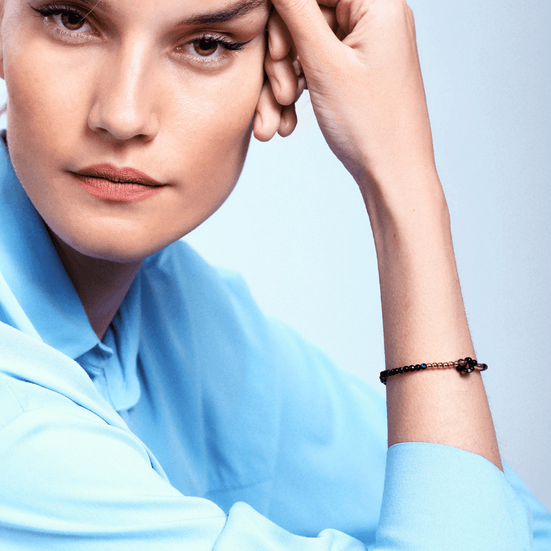 Set Protettivo "Scudo Oscuro" in Agata Nera con Bracciale e Collana