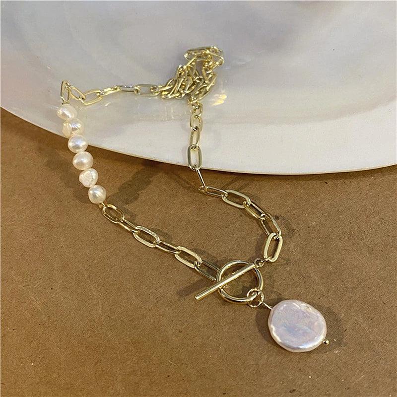 Collana "Tocco Dorato" con Perle d'Acqua Dolce