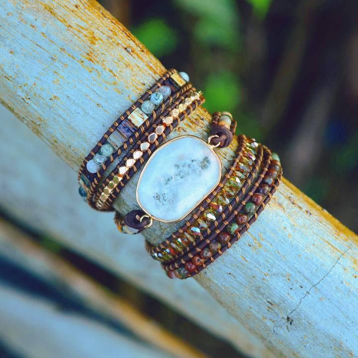 Bracciale in agata "Luce Lunare"