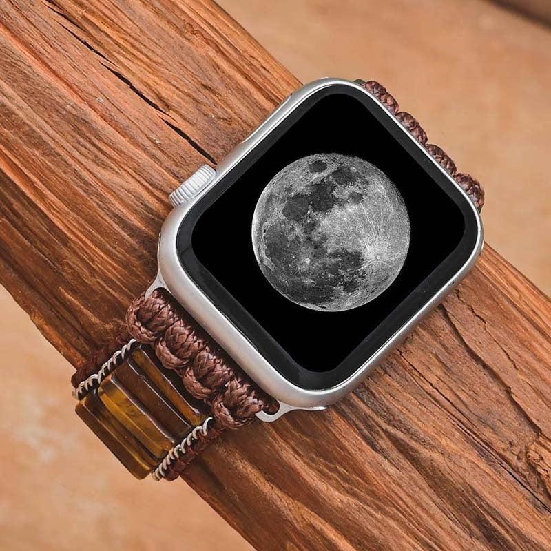 Cinturino per Orologio "Guardiano dell'Energia" in Occhio di Tigre