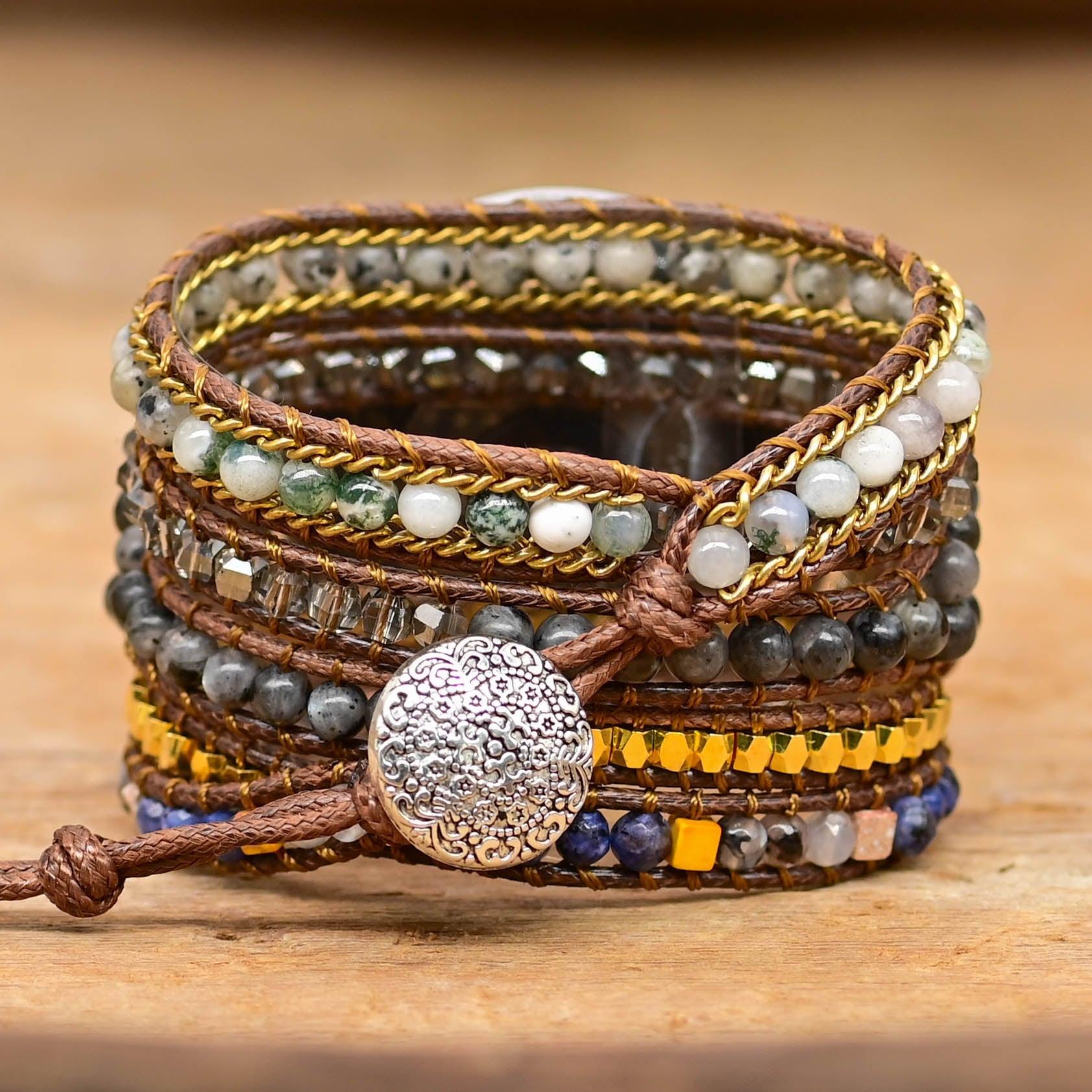 Cinturino Samsung "Fascino Nascosto" con Diaspro Imperiale, Agata e Labradorite Nera