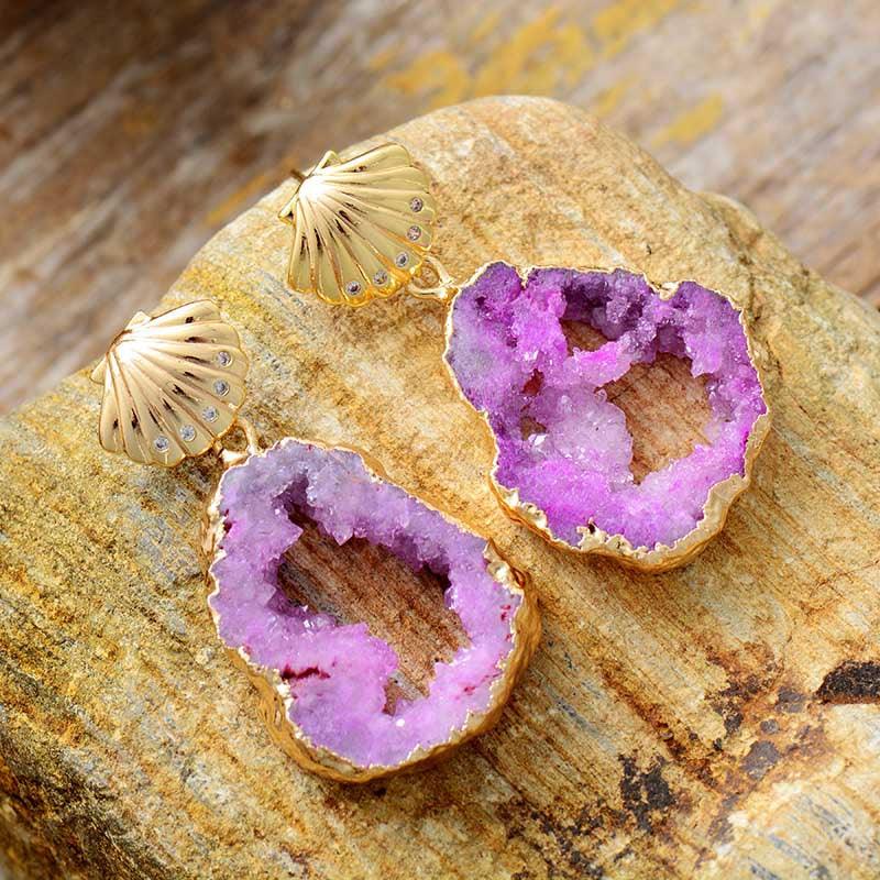 Orecchini "Sirena Incantata" con Cristallo Magico