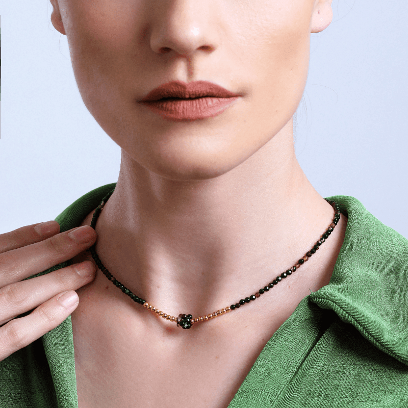 Set Protettivo "Scudo Oscuro" in Agata Nera con Bracciale e Collana