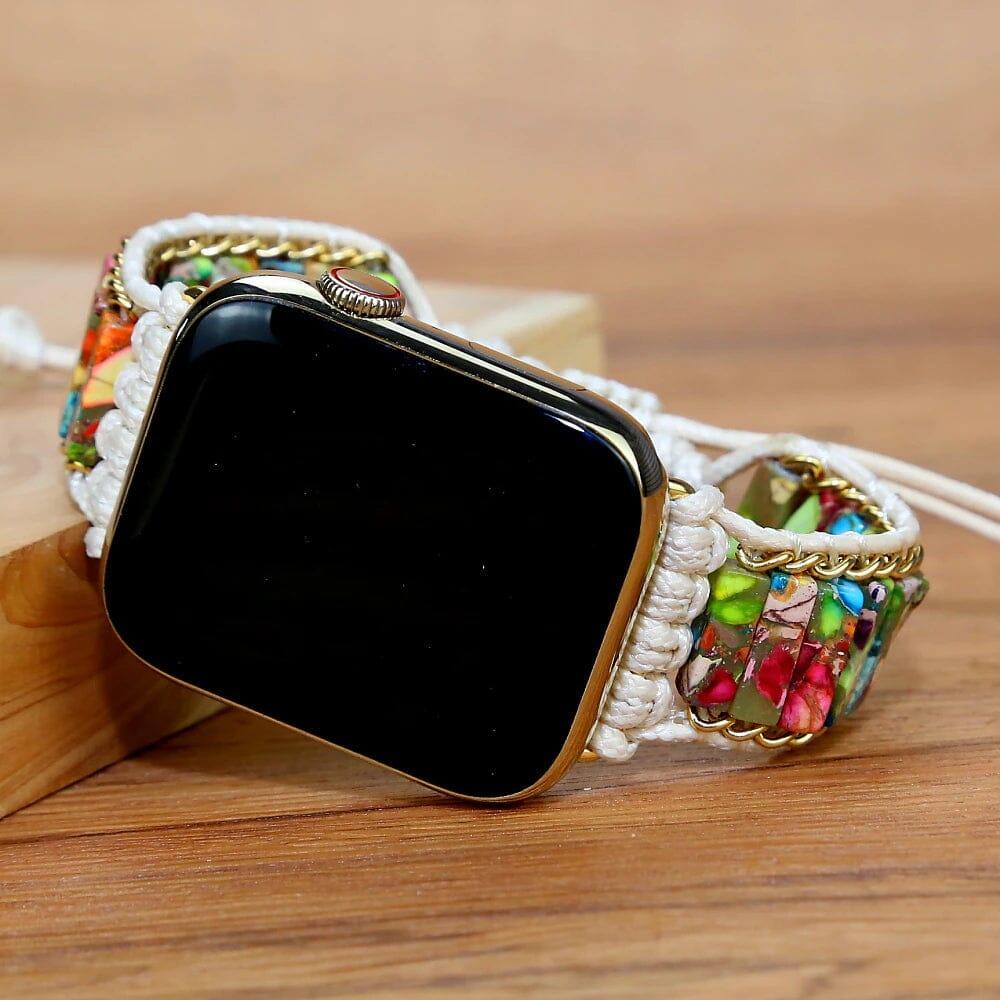 Cinturino Smartwatch "Riflessi di Ottimismo" in Pietre Naturali