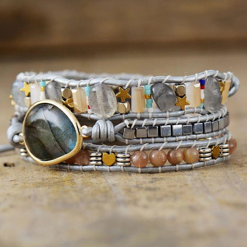 Bracciale di Labradorite "Mistico Cammino di Trasformazione"