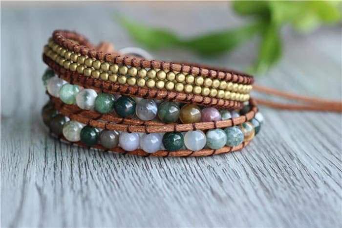 Braccialetto "Energia Solare" con Agata Indiana Radiosa