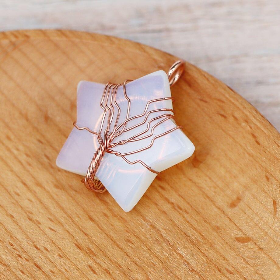 Ciondolo Albero della Vita in Pietra Naturale “Bagliore Cosmico”