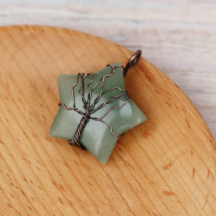 Ciondolo Albero della Vita in Pietra Naturale “Bagliore Cosmico”