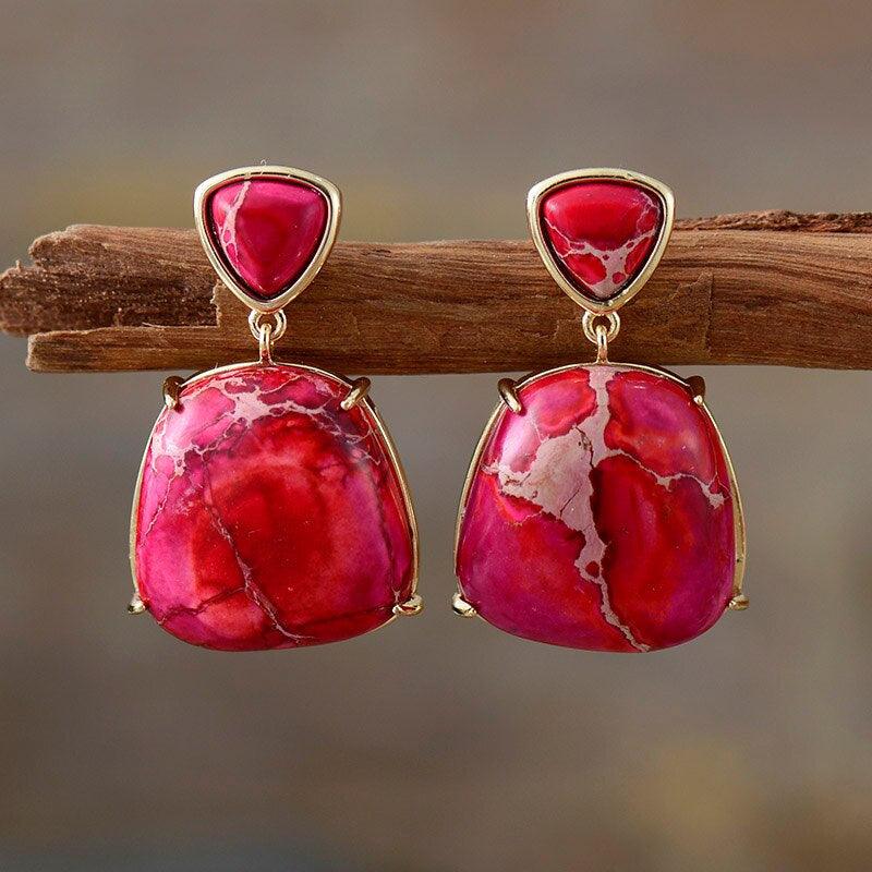 Orecchini "Maestà Imperiale" in Diaspro