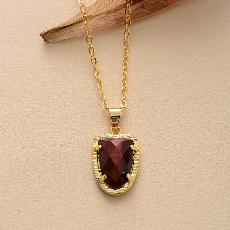 Collana "Incanto dei Minerali" con Quarzo, Ametista e Occhio di Tigre