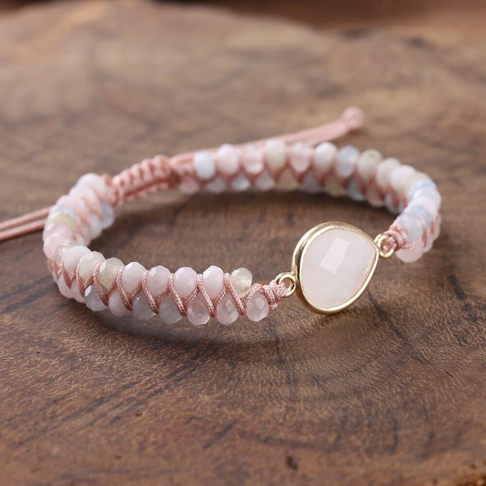 Bracciale "Intreccio del Cuore" Rosa