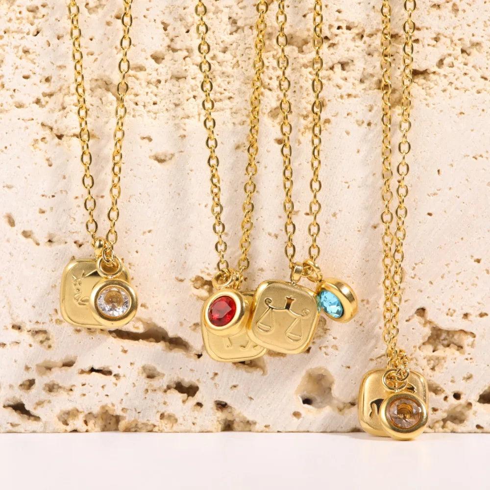 Collana Dorata Naturale "Connessione Cosmica"