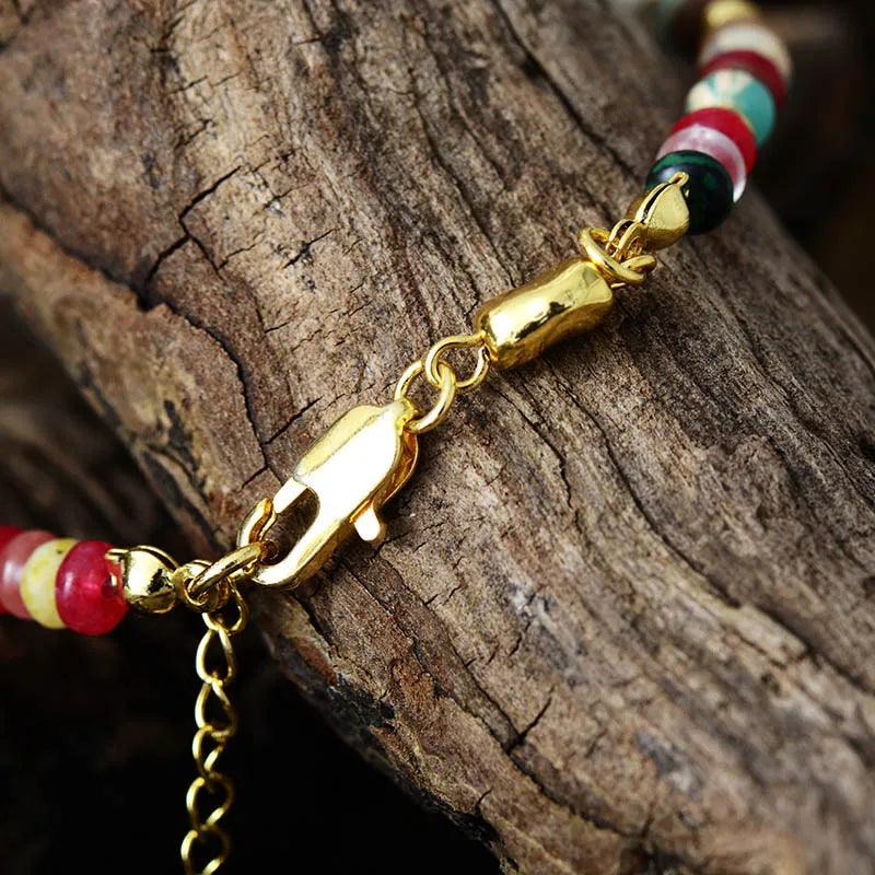 Bracciale in Diaspro e Perle “Forza Vitale”