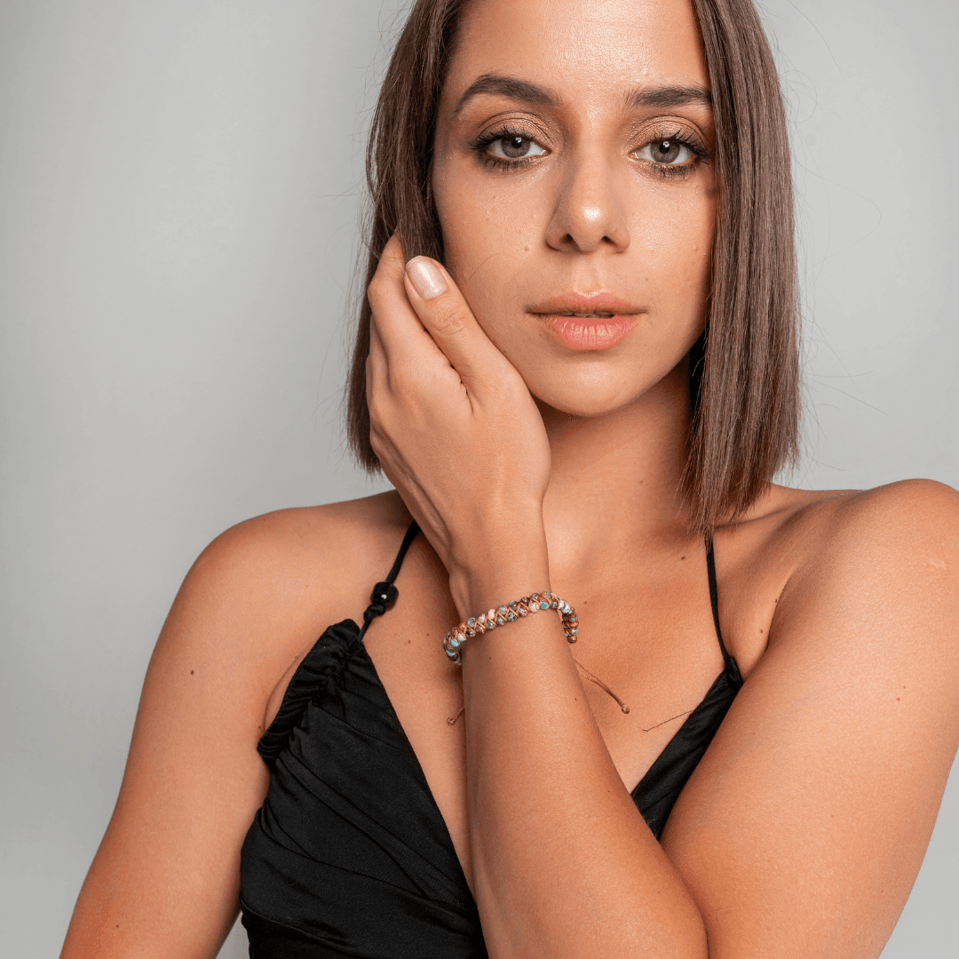 Braccialetto "Fiori di Ciliegio" con Gemme Preziose