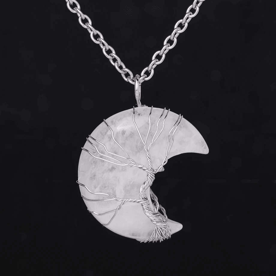 Collana di Pietre Naturali "Crescente Crepuscolare"