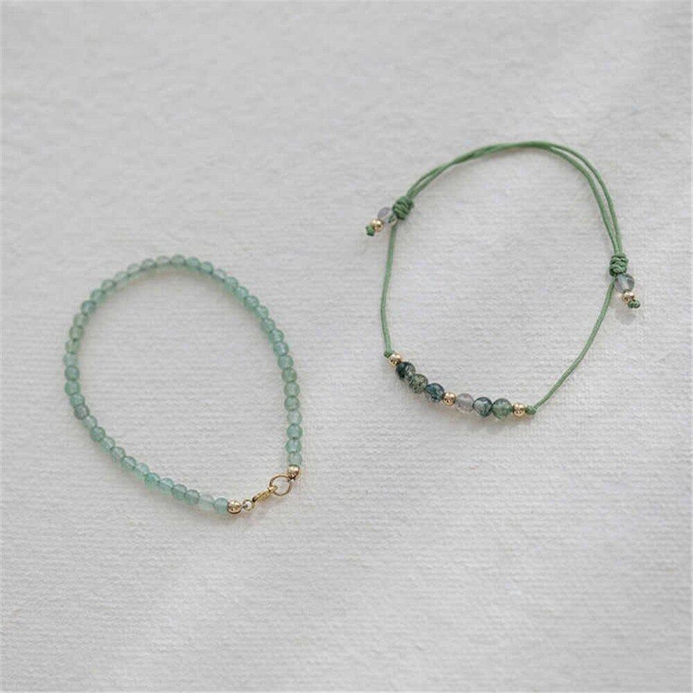 Bracciale "Armonia della Vita" di Agata Verde e Prehnite