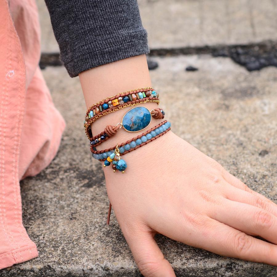 Braccialetto "Scudo Protettivo" in Apatite