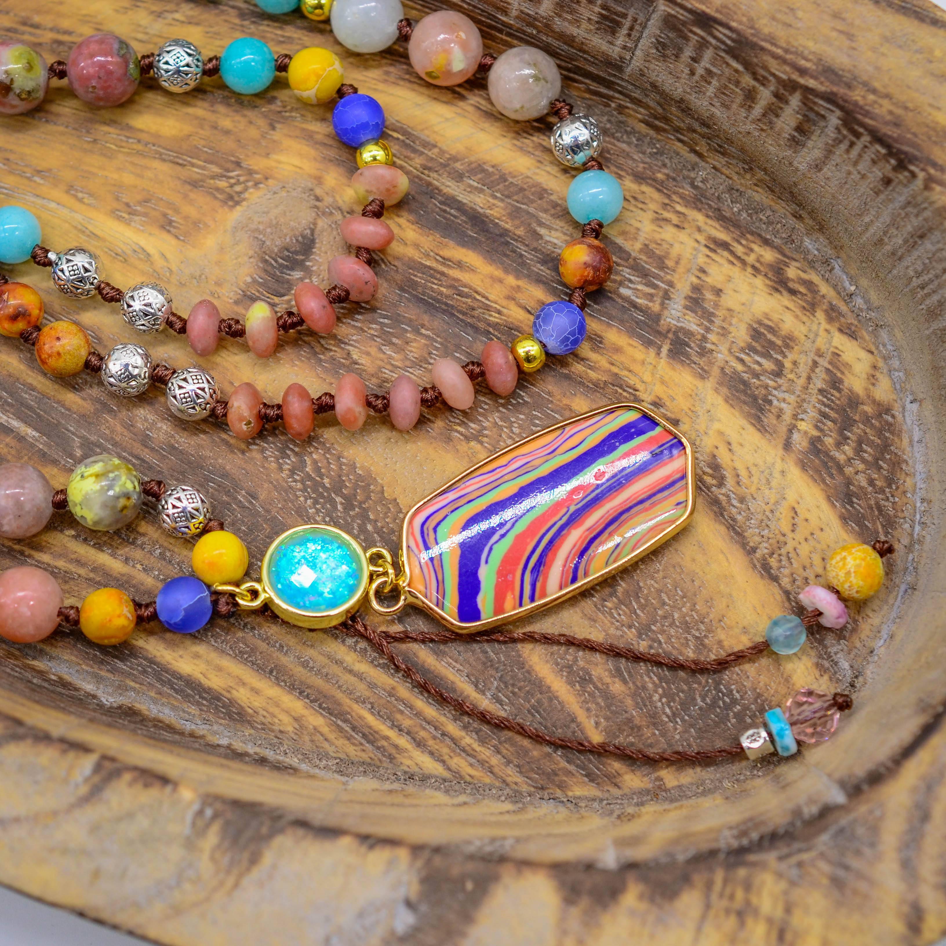 Collana Mala "Esplosione di Colori"