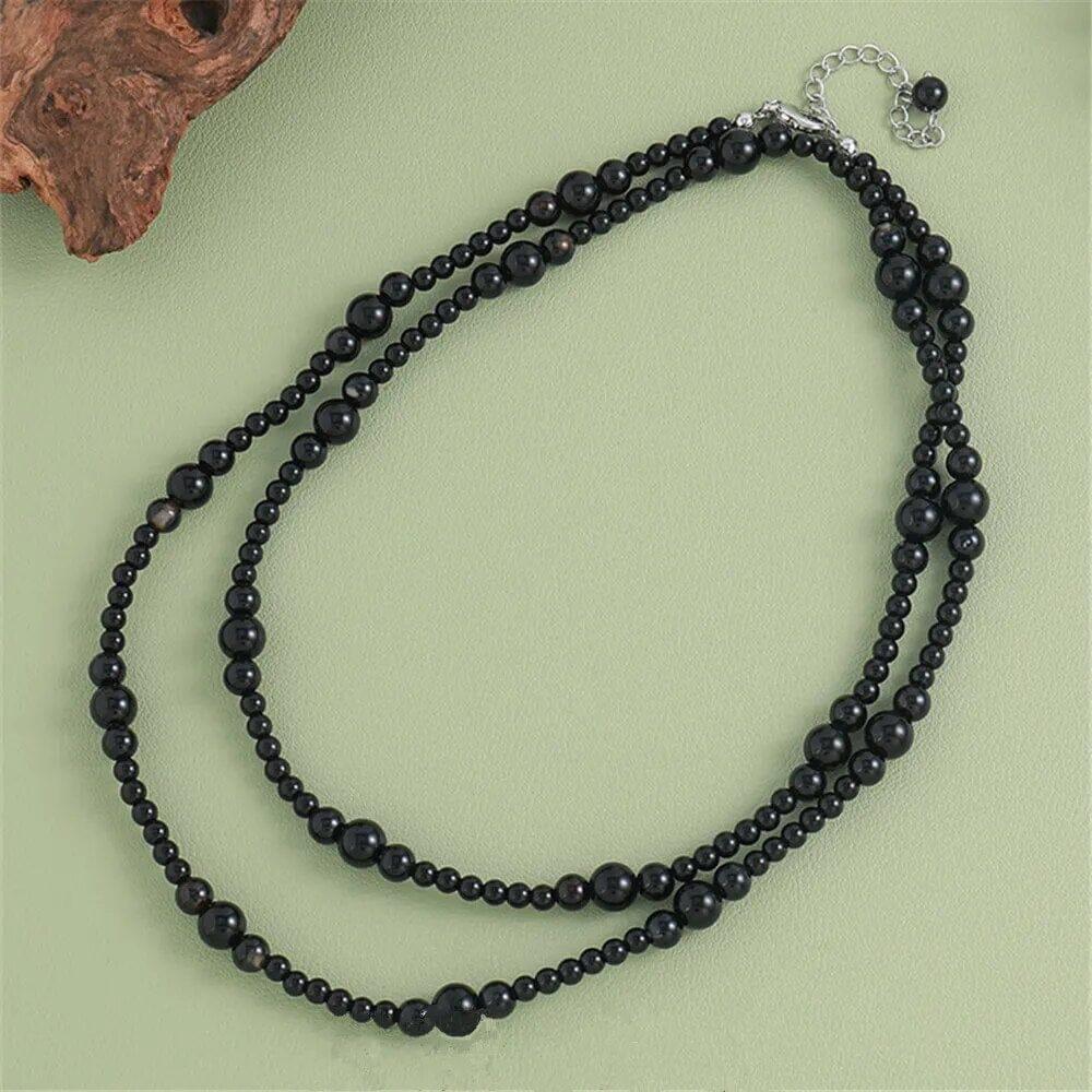 Collana in Agata Nera “Scudo Protettivo”