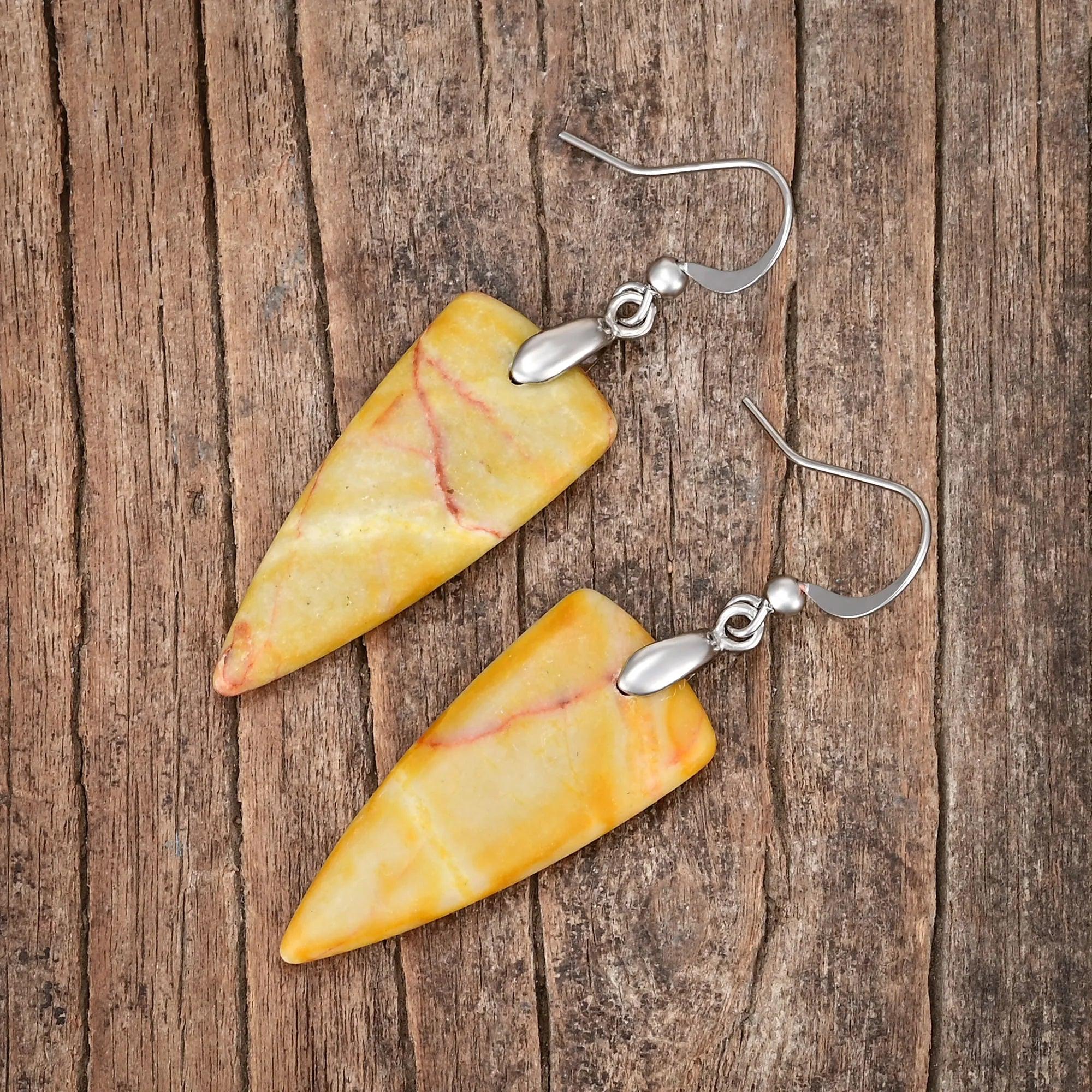 Orecchini in Diaspro Imperiale "Vibrazioni Preziose"