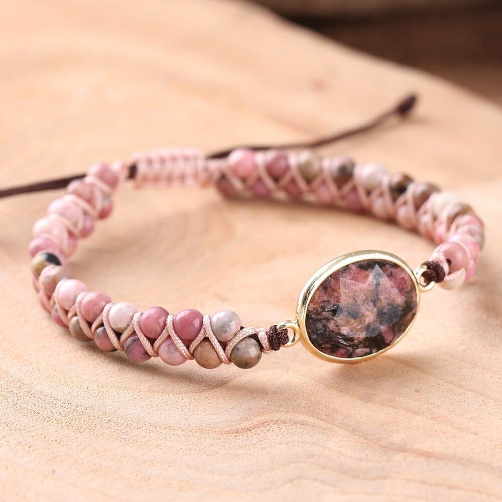 Bracciale "Intreccio del Cuore" Rosa