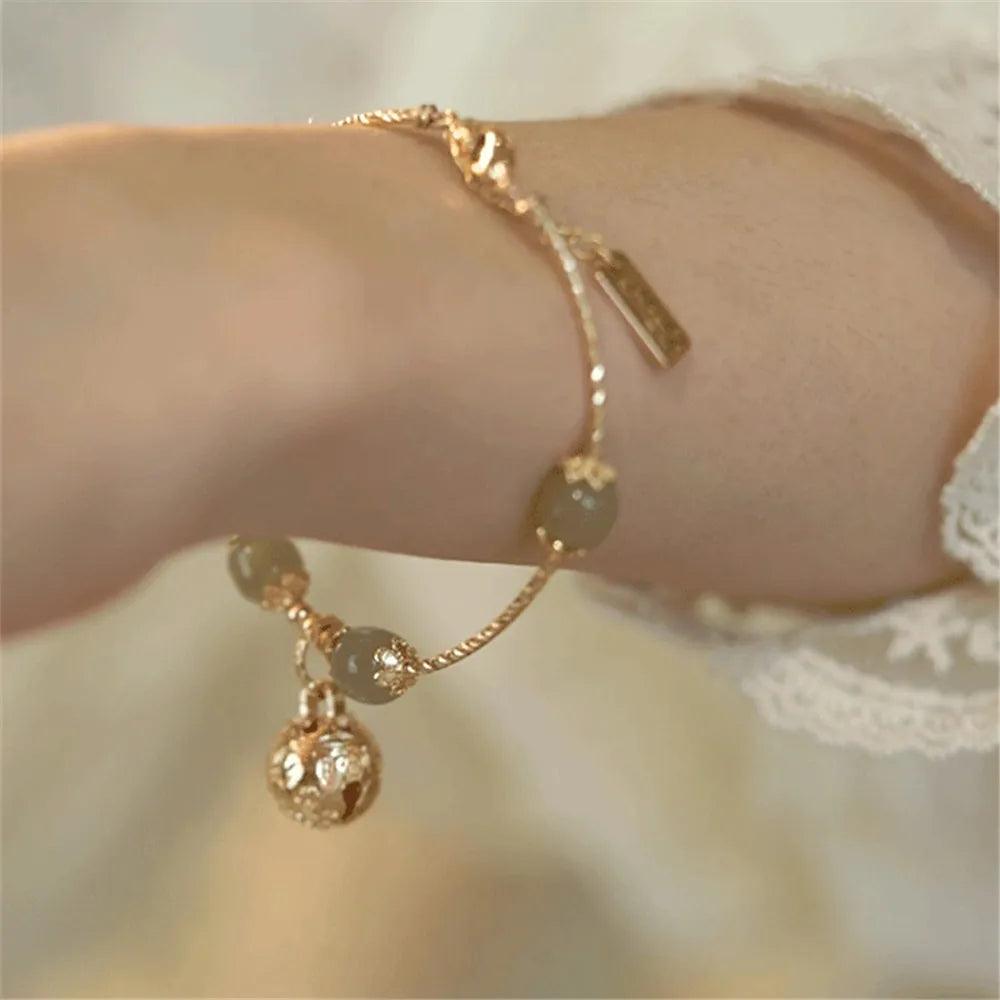 Bracciale "Armonia Celeste" in Giada di Hetian
