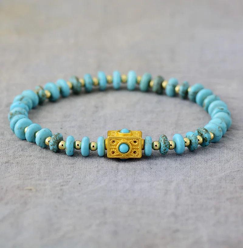 Set di Bracciali in Turchese e Amazzonite “Tesori del Nepal”