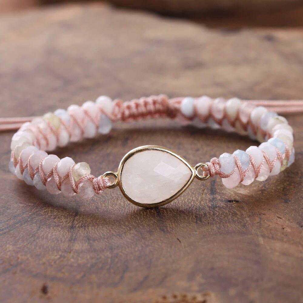 Bracciale "Intreccio del Cuore" Rosa