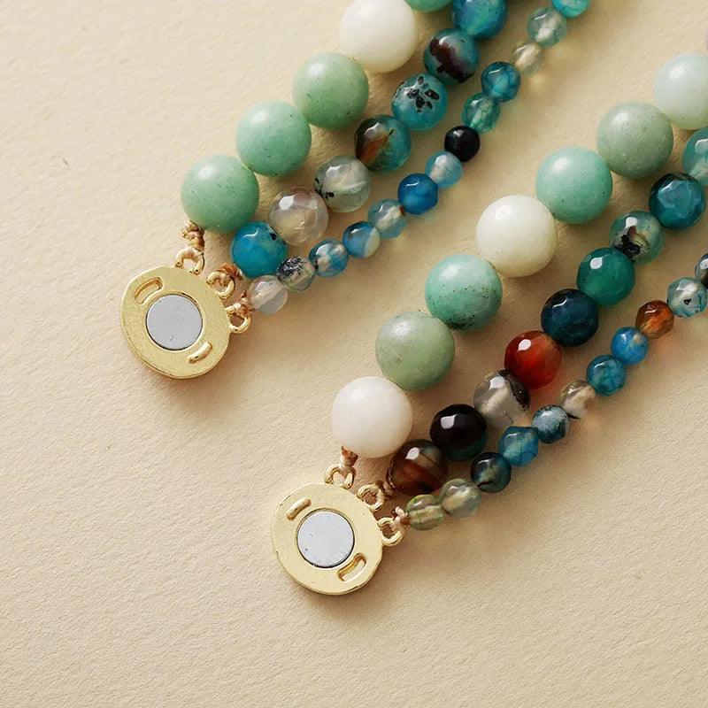 Collana di Pietre Naturali "Fusione Spirituale"