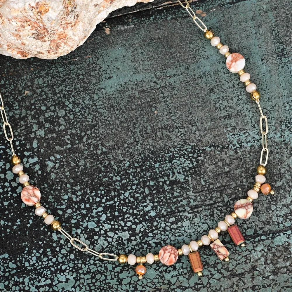 Collana in Diaspro "Spirito Solare Illuminato"