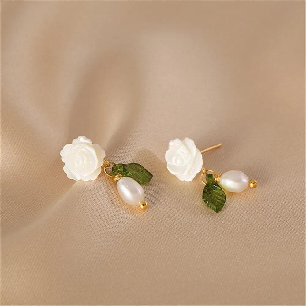 Orecchini "Giardino Sereno" con Perle