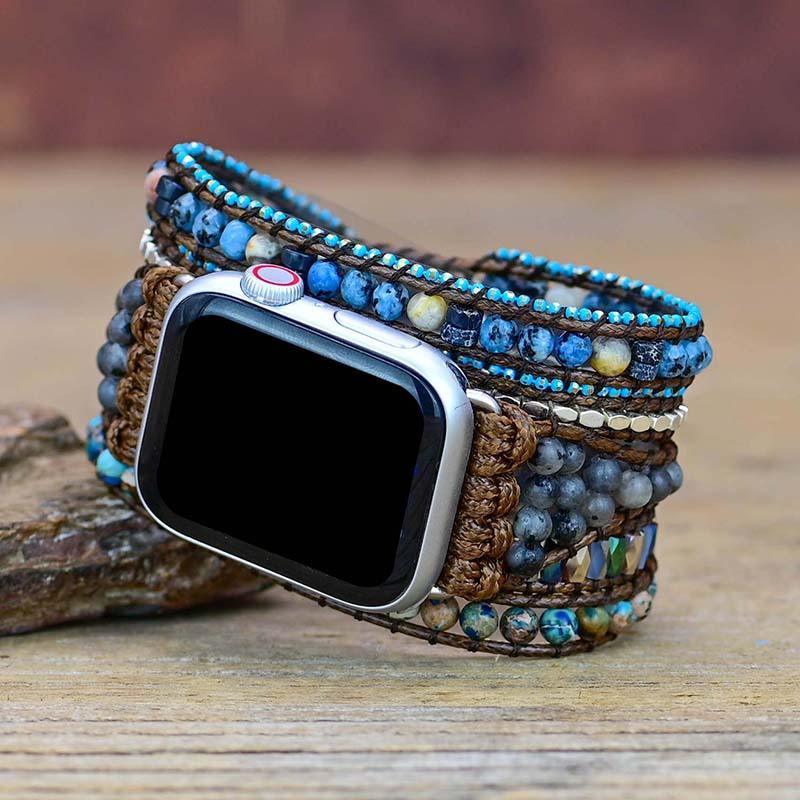 Cinturino Apple Watch “Stile Magnetico” in Blu e Grigio