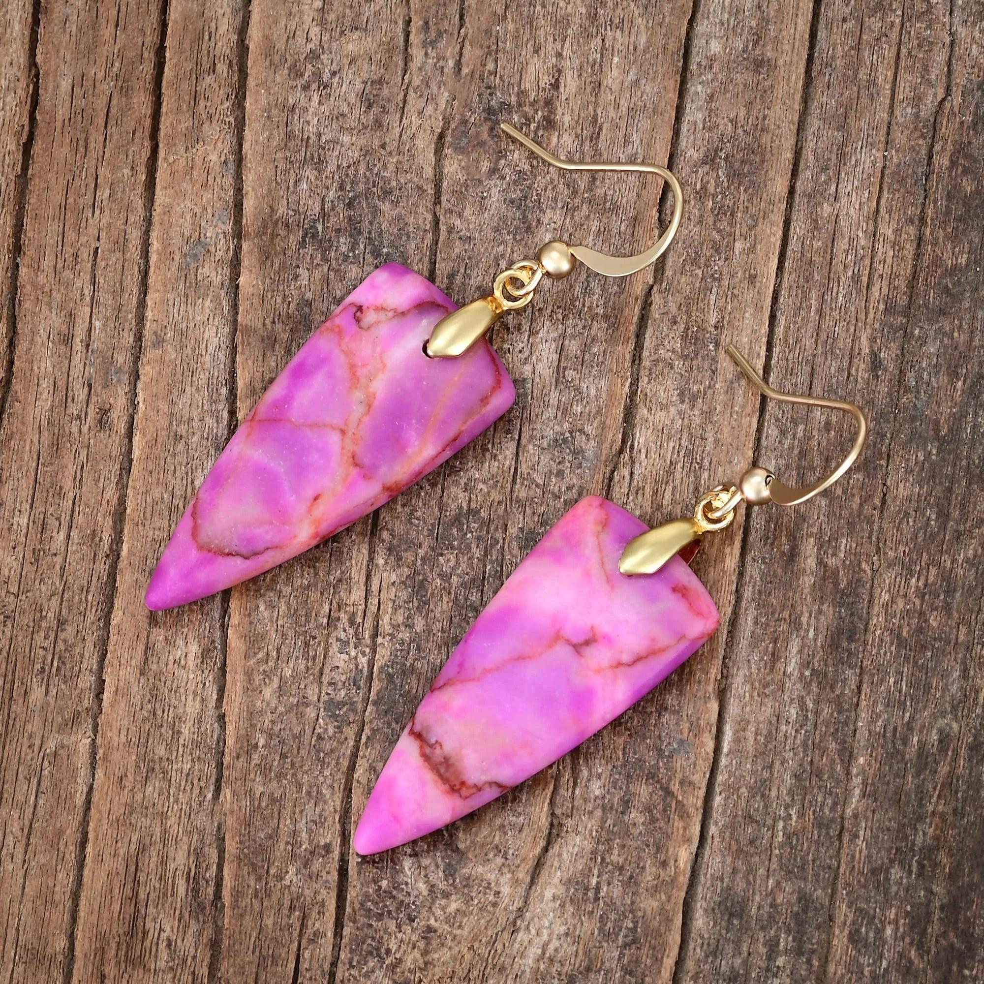 Orecchini in Diaspro Imperiale "Vibrazioni Preziose"