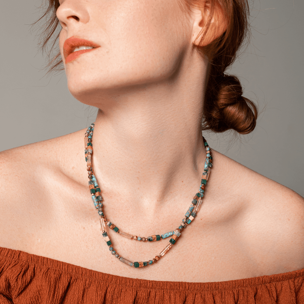Collana Choker "Colori della Felicità" con Pietre