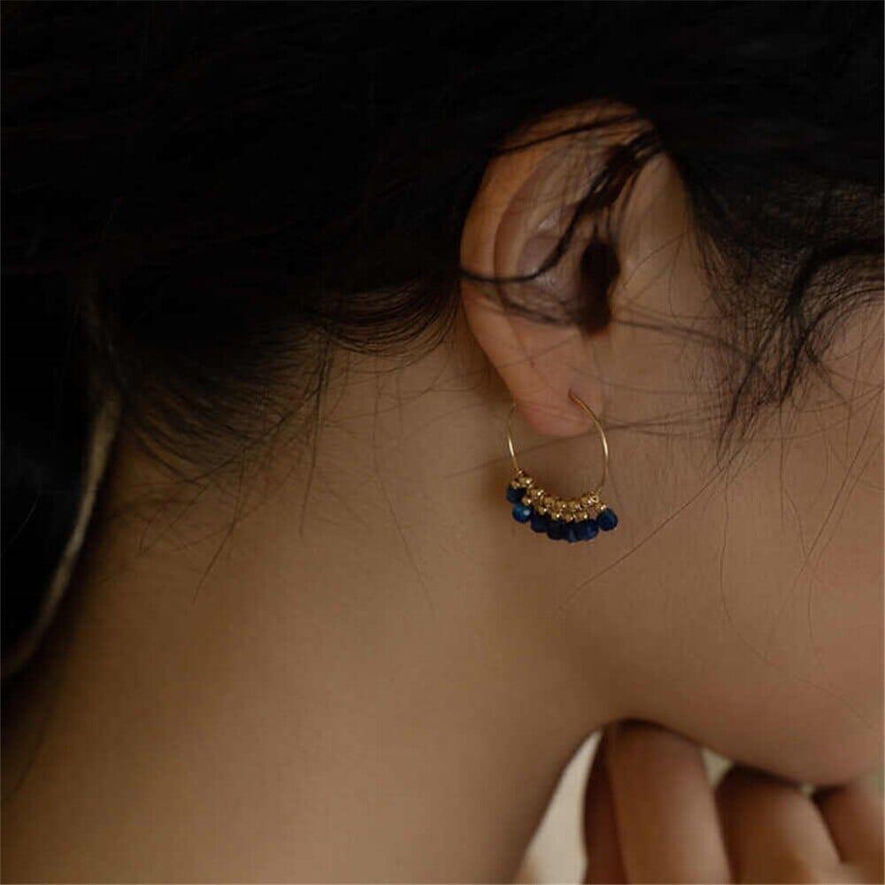 Orecchini "Gocce di Calma" con Kyanite