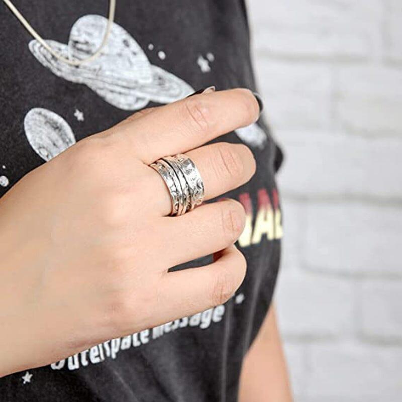 Anello “Cosmo Divino” in Argento Luminoso