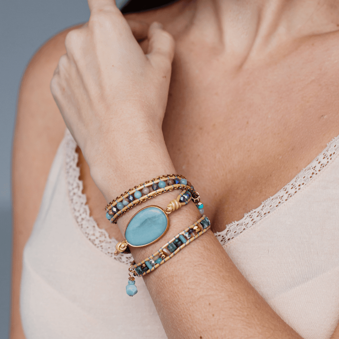 Braccialetto "Sogni Curativi" in Amazzonite