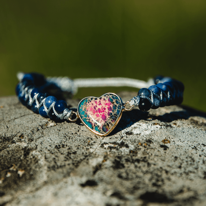Bracciale "Blu Fervente" per l'Intensità del Cuore