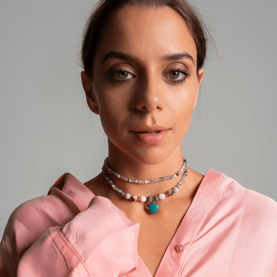 Mala Zen in agata e diaspro