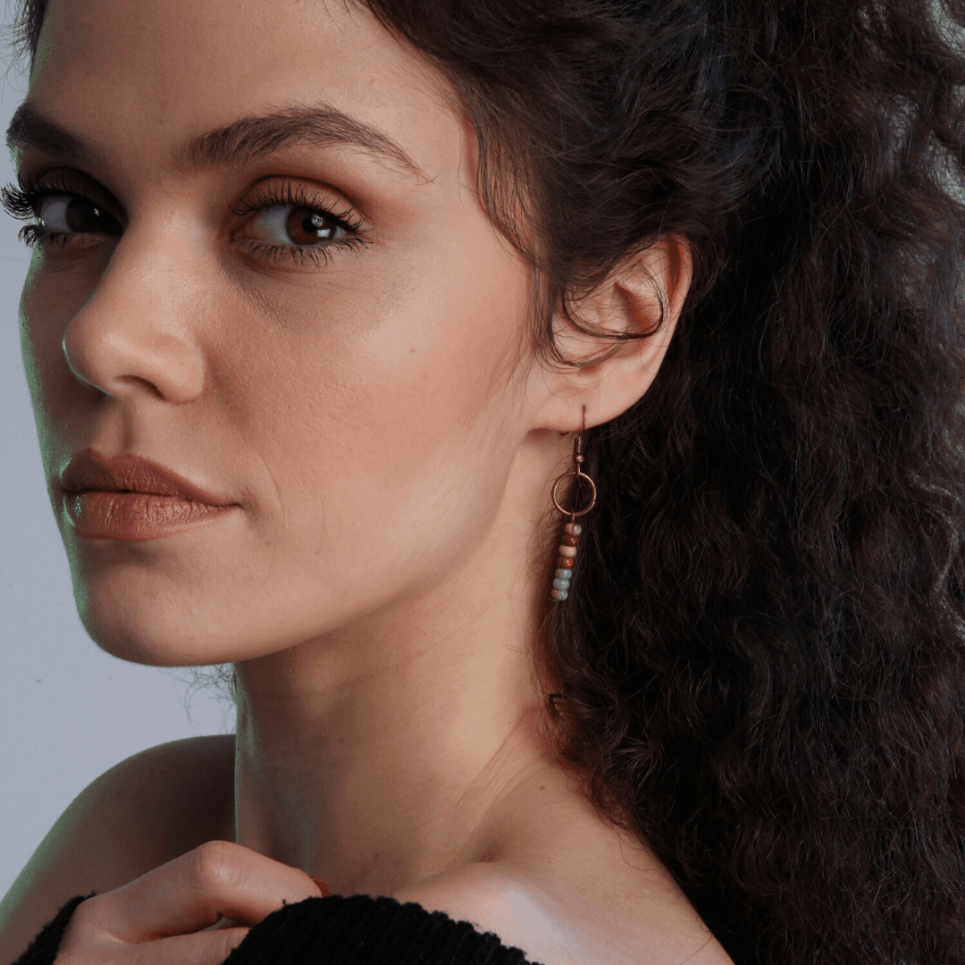 Orecchini "Natura Pura" in Diaspro