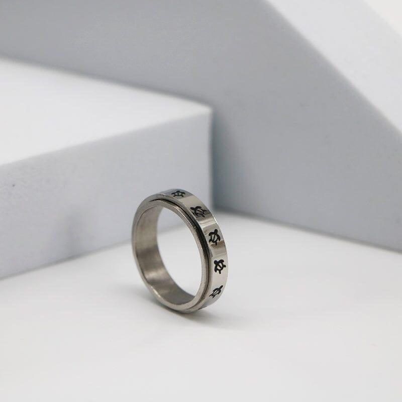 Anello Argentato “Tartaruga della Saggezza Eterna”