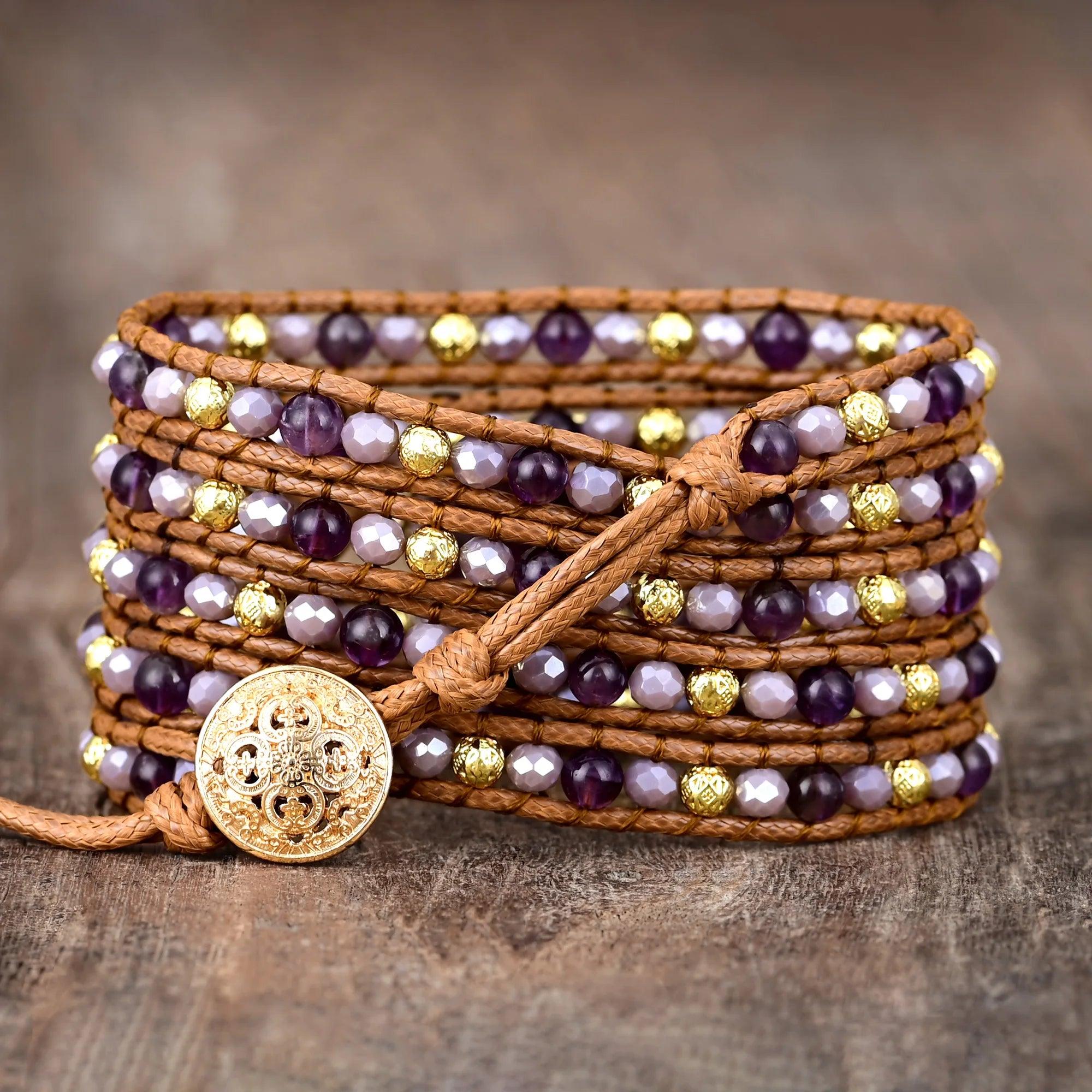 Bracciale di Pietre Naturali "Aura d’Ametista"