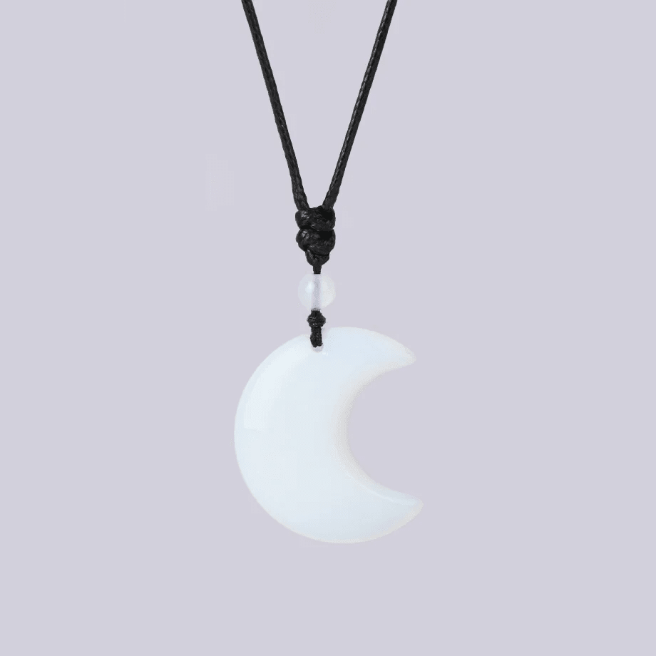 Collana di Pietre Naturali "Crescente Crepuscolare"