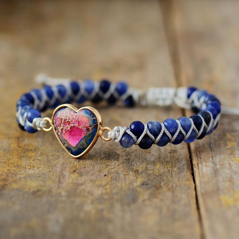 Bracciale "Blu Fervente" per l'Intensità del Cuore